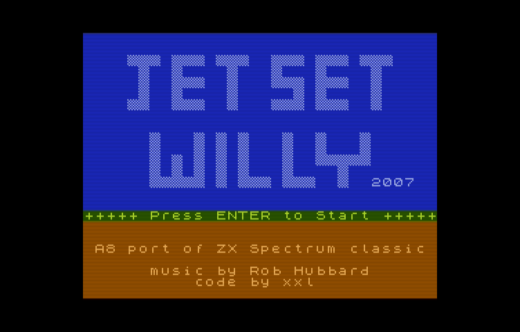 JetSet Willy 2007 (Atari) ZX Port
