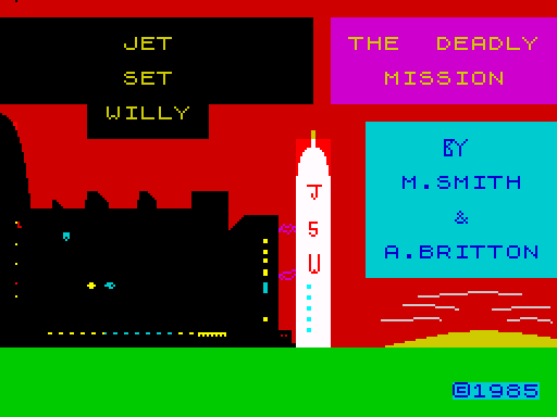 Completable tape version of "Jet Set Willy: The Deadly Mission"